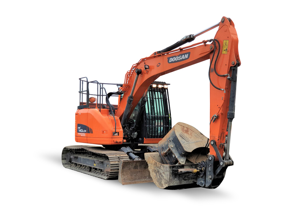 14T Excavator with Reduced Tail Swing