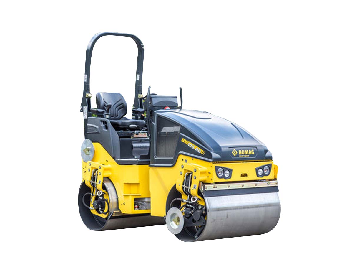 120cm Twin Drum Ride on Roller
