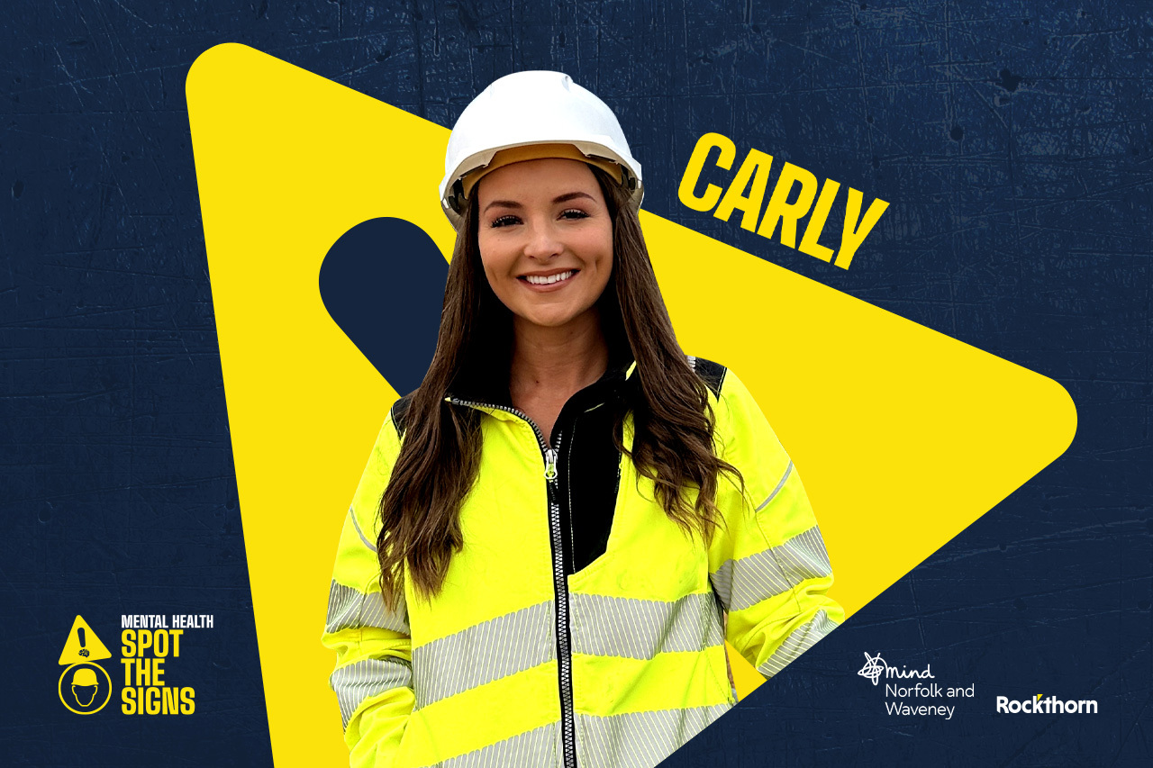 Carly in construction gear
