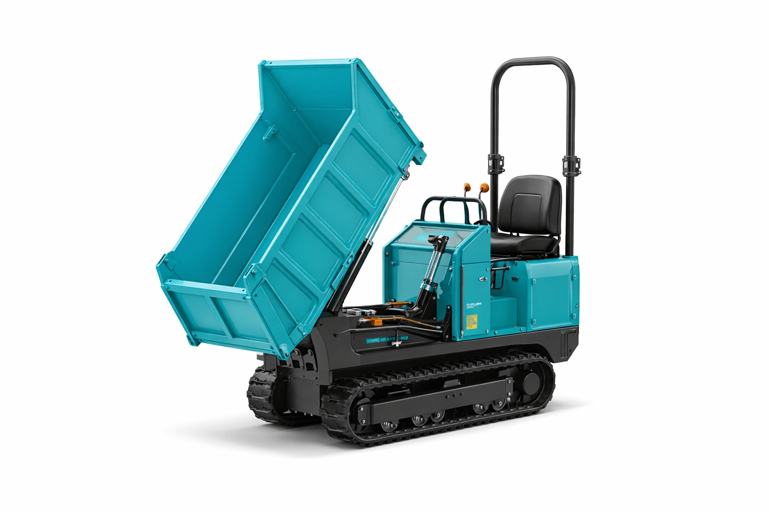 1T High Tip Tracked Dumper in blue