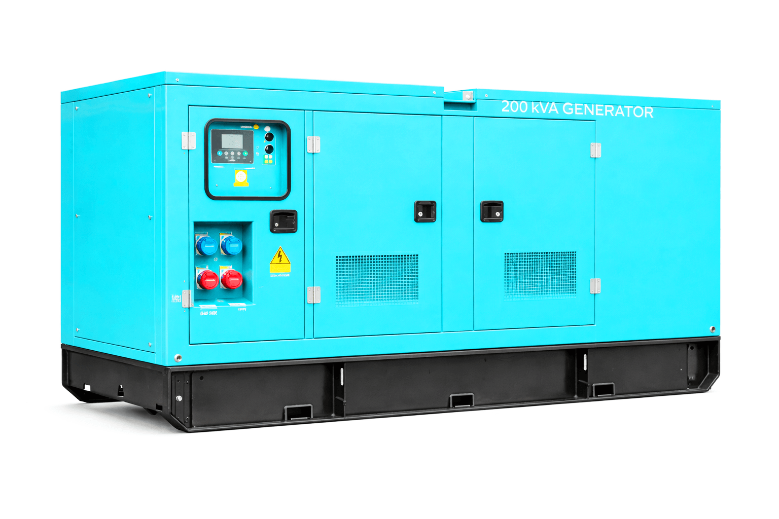 200 KVA generator in blue