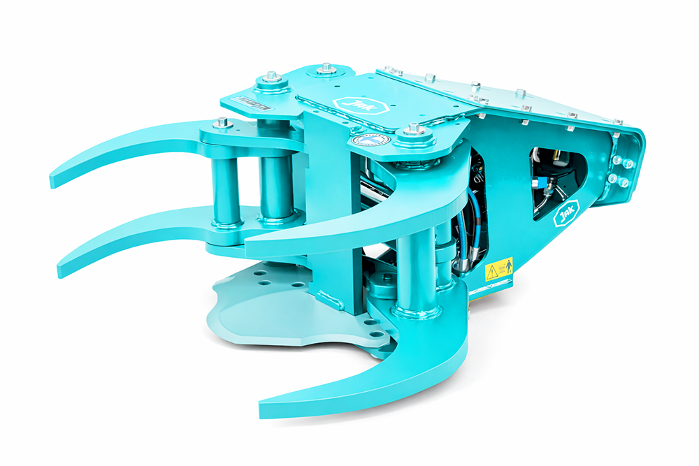 Tree shear attachment in blue